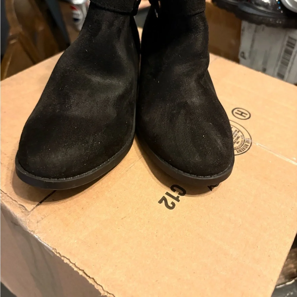 Steve Madden Black Ankle Booties
